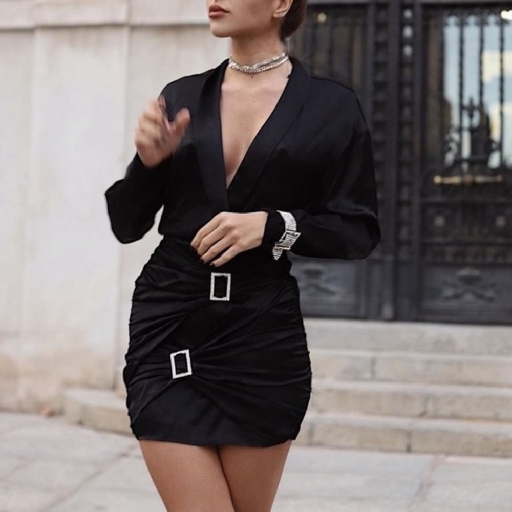 NEW* Zara Jewel Satin Effect Dress